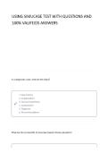 USING SIMUCASE  Latest Test With questions and 100&percnt; verified answers