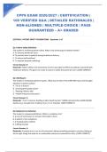 CPPS EXAM 2026&sol;2027 &vert; CERTIFICATION &vert; 100 VERIFIED Q&A &vert; DETAILED RATIONALES &vert; NGN-ALIGNED &vert; MULTIPLE-CHOICE &vert; PASS GUARANTEED &ndash; A&plus; GRADED