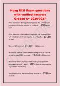 Hoag ECG Exam questions&NewLine;with verified answers&NewLine;Graded A&plus; 2026&sol;2027&NewLine;If the SA node is damaged or impaired&comma; the AV node will&NewLine;initiate an electrical impulse at a rate of&period;&period;&period; -40-60&NewLine;bpm&NewLine;If the AV node is damaged or impaired&comma; the purkinje fibers&NewLine;will init