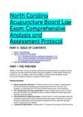 2026&sol;2027 S-Tier North Carolina Acupuncture Board Law Exam Test Bank &lpar;Questions&comma; Expert Rationales & Mentor Analysis&rpar;