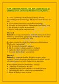 ATI RN Fundamentals Proctored Exam 2026&colon; Complete Practice Test with 300 Questions & Rationales-100&percnt; Correct Answers&sol;Verified