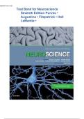 TEST BANK for Neuroscience 7th Edition by Purves &ndash; All Chapters 1&ndash;34 Complete &lpar;Latest 2025&sol;2026&rpar;
