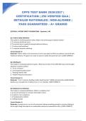 CPPS TEST BANK 2026&sol;2027 &vert; CERTIFICATION &vert; 250 VERIFIED Q&A &vert; DETAILED RATIONALES &vert; NGN-ALIGNED &vert; PASS GUARANTEED &ndash; A&plus; GRADED