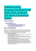 2026&sol;2027 Massachusetts Acupuncture Board Law Exam &lpar;243 CMR&rpar; S-Tier Ultimate Test Bank & Study Guide&period;  