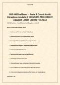 NUR 445 Exam 1&comma; 2&comma; 3 & 4 Exam