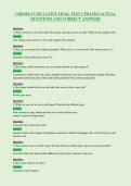 CHIMES CUMULATIVE FINAL TEST UPDATED ACTUAL&NewLine;QUESTIONS AND CORRECT ANSWERS