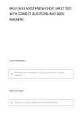 WGU D658 Must Know Cheat Sheet  Latest test with questions and 100&percnt; verified answers