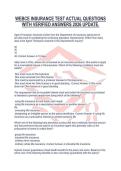 WEBCE INSURANCE TEST ACTUAL QUESTIONS WITH VERIFIED ANSWERS 2026 UPDATE&period;