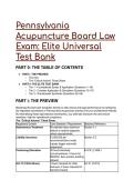 2026&sol;2027 Pennsylvania Acupuncture Board Law Exam Test Bank &lpar;S-Tier Q&A Blueprint &vert; 100&percnt; Pass Rate Prep&rpar;