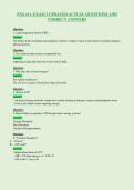 EXS 411- EXAM 2 UPDATED ACTUAL QUESTIONS AND&NewLine;CORRECT ANSWERS