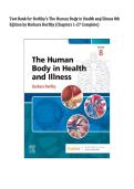 Herlihy&rsquo;s The Human Body in Health and Illness 8th Edition Test Bank &vert; Barbara Herlihy &vert; Complete Questions & Answers