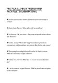 PRO TOOLS 101 CERTIFICATION EXAM&NewLine;SCRIPT COMPLETE QUESTIONS AND&NewLine;VERIFIED SOLUTIONS GRADED A