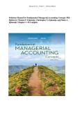 Test Bank & Solutions Manual for Fundamental Managerial Accounting Concepts&comma; 10th Edition by Thomas P&period; Edmonds&comma; Christopher T&period; Edmonds & Mark A&period; Edmonds &vert; Chapters 1&ndash;14 Complete