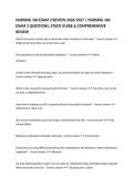 NURSING 160 EXAM 2 REVIEW 2026&sol;2027 &vert; NURSING 160 EXAM 2 QUESTIONS&comma; STUDY GUIDE & COMPREHENSIVE REVIEW
