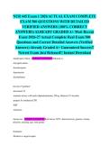 NUR 445 Exam 1 2026 ACTUAL EXAM COMPLETE EXAM 500 QUESTIONS WITH DETAILED VERIFIED ANSWERS &lpar;100&percnt; CORRECT ANSWERS&rpar; ALREADY GRADED A&plus; Most Recent Exam 2026-27 Actual Complete Real Exam 500 Questions and Correct Detailed Answers &lpar;Verified Answers&rpar; Already Gr