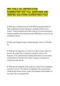PRO TOOLS 101 STUDY GUIDE&NewLine;COMPREHENSIVE EXAM&NewLine;QUESTIONS CORRECT ANSWERS