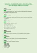 MKTG 311 - EXAM 1 STUDY GUIDE UPDATED ACTUAL&NewLine;QUESTIONS AND CORRECT ANSWERS
