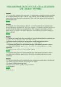NURS 1120 FINAL EXAM UPDATED ACTUAL QUESTIONS&NewLine;AND CORRECT ANSWERS