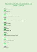 PNH 301 TEST 1 UPDATED ACTUAL QUESTIONS AND&NewLine;CORRECT ANSWERS