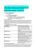2026&sol;2027 S-Tier New Mexico Acupuncture Board Law Exam Test Bank&colon; Elite Mastery &lpar;Q&A &plus; Critical Axioms&rpar;