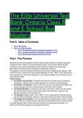 Elite 2026&sol;2027 Ontario Class B & E School Bus Test Bank &vert;  Situational Q&A &plus; Rationale