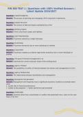 FIN 306 TEST 1 &vert; Questions with 100&percnt; Verified Answers &vert;&NewLine;Latest Update 2026&sol;2027