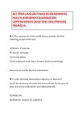 2026&sol;2027 NURS 6512 Examination Study Guide &vert; Comprehensive Questions and Answers Verified Solutions