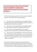 2026&sol;2027 NURS 6512 Advanced Health Assessment Examination Study Guide &vert; Comprehensive Questions and Answers Verified Solutions