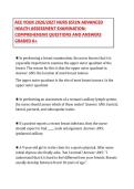 2026&sol;2027 NURS 6512 Advanced Health Assessment Examination Study Guide &vert; Comprehensive Questions and Answers Verified Solutions