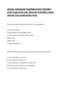 NR 565 - ADVANCED PHARMACOLOGY MIDTERM - EXAM QUESTIONS AND VERIFIED ANSWERS LATEST UPDATE FOR GUARANTEED PASS