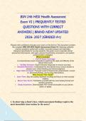 BSN 246 HESI Health Assessment Exam V2 &vert; FREQUENTLY TESTED QUESTIONS WITH CORRECT ANSWERS &vert; BRAND NEW&excl; UPDATED 2026- 2027 &lpar;GRADED A&plus;&rpar;&NewLine;
