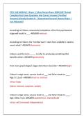 PSYC 140 MODULE 1 Exam &vert;&vert; Most Recent Exam 2026&vert;2027 Actual &NewLine;Complete Real Exam Questions And Correct Answers &lpar;Verified &NewLine;Answers&rpar; Already Graded A&plus; &vert; Guaranteed Success&excl; Newest Exam &vert; &NewLine;Just Released&excl;&excl; 
