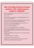 New York - aspects of a world city Exam questions with verified answers Graded A&plus; 2026&sol;2027 to consist of - Answer bestehen aus borough &lpar;AE&rpar; - Answer Bezirk&semi; Stadtteil contribution - Answer Beitrag&semi; Beteiligung inhabitant - Answer Einwohner&sol;-in&semi;