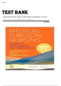 Test Bank for Medical-Surgical Nursing&colon; Concepts for Clinical Judgment and Collaborative Care&comma; 11th Edition by Donna D&period; Ignatavicius  &ndash; Complete Exam Questions & Answers for 2024&sol;2025
