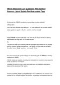 NR546 Midterm Exam Questions With Verified Answers Latest Update For Guaranteed Pass