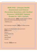BSMCON NUR 2102 - Cardiovascular System Questions with Verified Answers &vert; 2026&sol;2027 Update&vert; Graded A&plus; 100&percnt; Correct aorta - label this part of the heart pulmonary valve - label this part of the heart mitral valve - label this part of the heart aorti