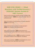 NUR 2102- EXAM 1 - 1 Week&NewLine;Questions with Verified Answers &vert;&NewLine;2026&sol;2027 Update&vert; Graded A&plus;&NewLine;100&percnt; Correct&NewLine;What are the key components of health assessment according to ANA&NewLine;Standards of Practice&quest; -Safety&comma; quality&comma; ethical&comma; legal&comma; moral&comma; and&NewLine;professional i