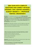 DBIA EXAM WITH COMPLETE &NewLine;QUESTIONS AND CORRECT DETAILED &NewLine;ANSWERS &lpar;100&percnt; VERIFIED ANSWERS&rpar; &vert; &NewLine;ALREADY GRADED A&plus; &vert; PROFESSOR &NewLine;VERIFIED &vert; BRANDNEW&excl;&excl;&excl; 