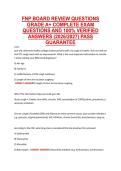 FNP BOARD REVIEW QUESTIONS &NewLine;GRADE A&plus; COMPLETE EXAM &NewLine;QUESTIONS AND 100&percnt; VERIFIED &NewLine;ANSWERS &lpar;2026&sol;2027&rpar; PASS &NewLine;GUARANTEE 