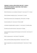 SEQUENCE 4 CLINICAL APPLICATIONS 2026&sol;2027 &vert; CLINICAL APPLICATIONS SEQUENCE 4 QUESTIONS&comma; STUDY GUIDE & COMPREHENSIVE REVIEW