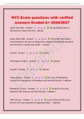 NYC Exam questions with verified&NewLine;answers Graded A&plus; 2026&sol;2027&NewLine;Upper East Side - Answer The wealthiest part of&NewLine;Manhattan in New York City - uptown&NewLine;Upper West Side - Answer The Upper West Side is&NewLine;characterized in the text as being more relaxed and infor