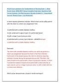 NCLEX Exam questions for Fundamentals of Nursing Exam &vert;&vert; Most &NewLine;Recent Exam 2026&vert;2027 Actual Complete Real Exam Questions And &NewLine;Correct Answers &lpar;Verified Answers&rpar; Already Graded A&plus; &vert; Guaranteed &NewLine;Success&excl; Newest Exam &vert; Just Released&excl;&excl;