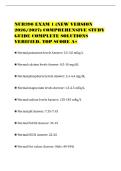 NUR390 EXAM 1 &lpar;NEW VERSION&NewLine;2026&sol;2027&rpar; COMPREHENSIVE STUDY&NewLine;GUIDE COMPLETE SOLUTIONS&NewLine;VERIFIED&period; TOP SCORE A&plus;