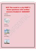 NYC The world in a city PART 2&NewLine;Exam questions with verified&NewLine;answers Graded A&plus; 2026&sol;2027&NewLine;trade &lpar;in&rpar;&NewLine;der Handel &lpar;mit&rpar;