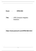 HPE0-S63 HPE Compute Integrator Solutions PDF Dumps