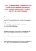 NAUTICED INTERNATIONAL SAILING LICENSE AND &NewLine;CREDENTIALS &lpar;SLC&rpar; EXAMINATION COMPLETE &NewLine;QUESTIONS AND DETAILED SOLUTIONS LATEST &NewLine;UPDATE THIS YEAR JUST RELEASED 