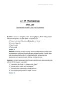 ATI RN Pharmacology Retake Exam Questions with Answer&vert; Latest&vert; Pass Guaranteed