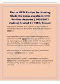 Pharm HESI Review for Nursing&NewLine;Students Exam Questions with&NewLine;Verified Answers &vert; 2026&sol;2027&NewLine;Update&vert; Graded A&plus; 100&percnt; Correct&NewLine;How many mL should the nurse administer for a prescription of&NewLine;penicillin 1&period;2 million units IM with a vial labeled 600&comma;000 units&sol;2 m