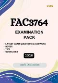 FAC3764 &vert;&vert;&lpar;Exam Pack &rpar;&vert;2026