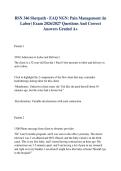 BSN 346 Sherpath - EAQ NGN&colon; Pain Management &lpar;in Labor&rpar; Exam 2026&sol;2027 Questions And Correct Answers Graded A&plus;&NewLine;&NewLine;